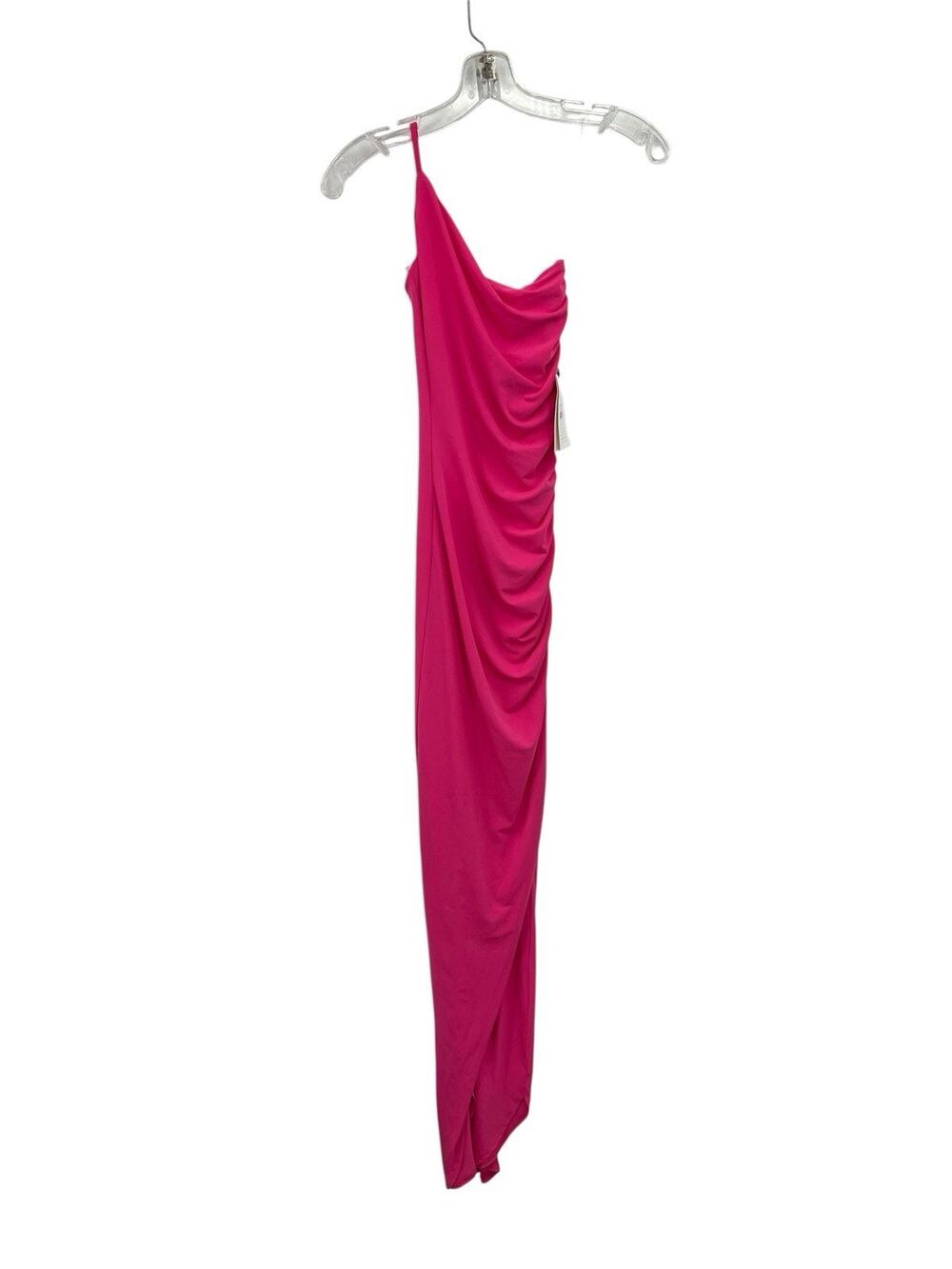 NWT Nookie Aria One Shoulder Gown Dress Neon Pink Size XS